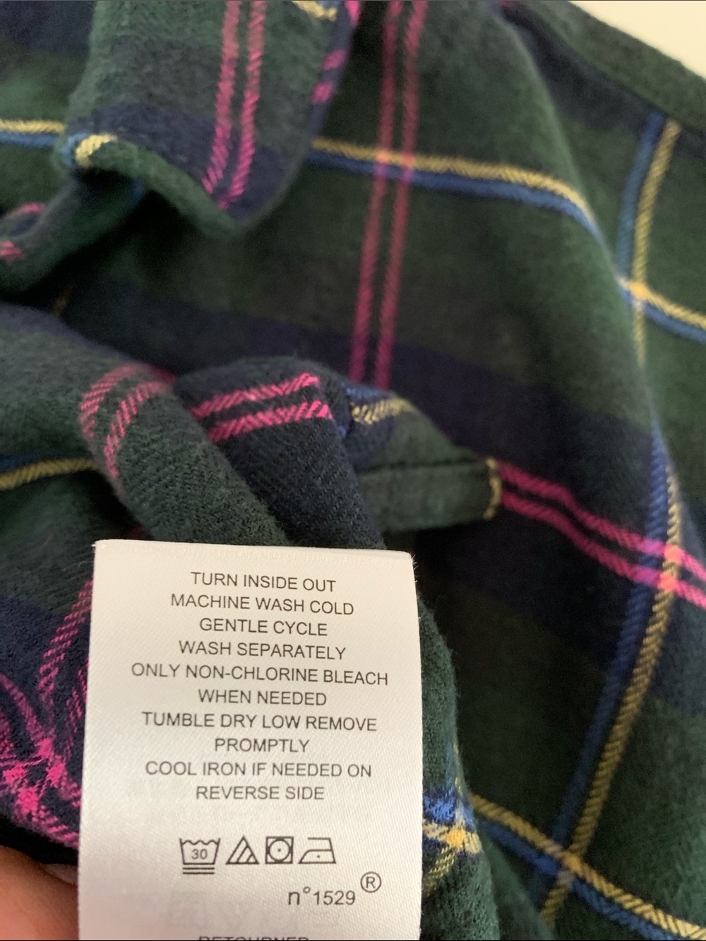 Lauren Ralph Lauren Women Green Plaid Pajama Set with Pink Accents Size S - Picture 8 of 12
